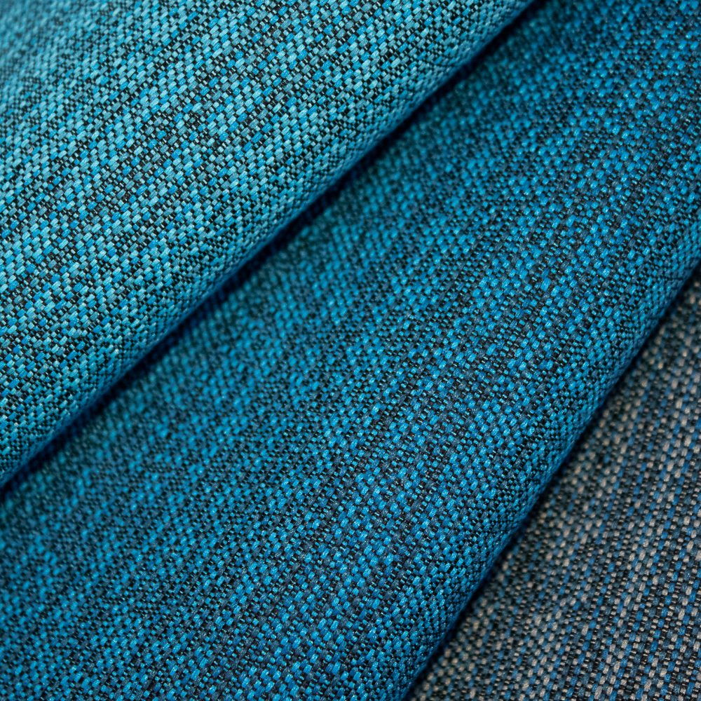 Pause Collection Performance Textile | Blue Textured Fabric Made in Canada Bleach Cleanable Recycled Polyester