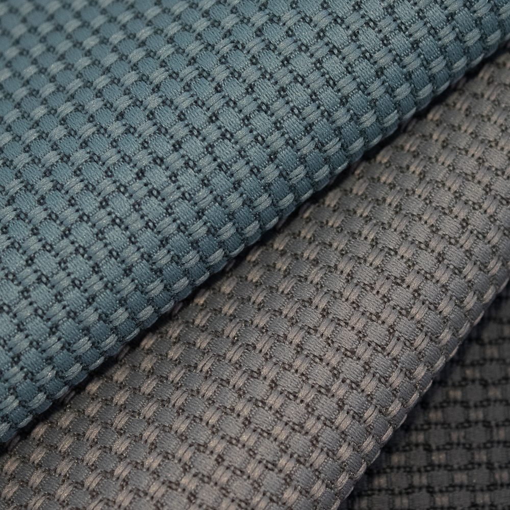 Tone Collection Performance Textile | Grey Textured Fabric Made in Canada Recycled Polyester
