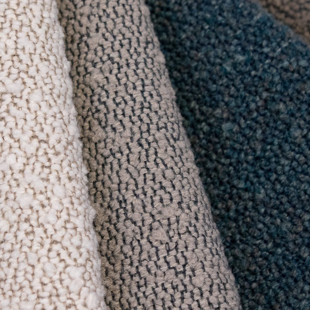Cozy Collection Performance Textile | Grey Texture Bleach Cleanable Recycled Polyester Boucle
