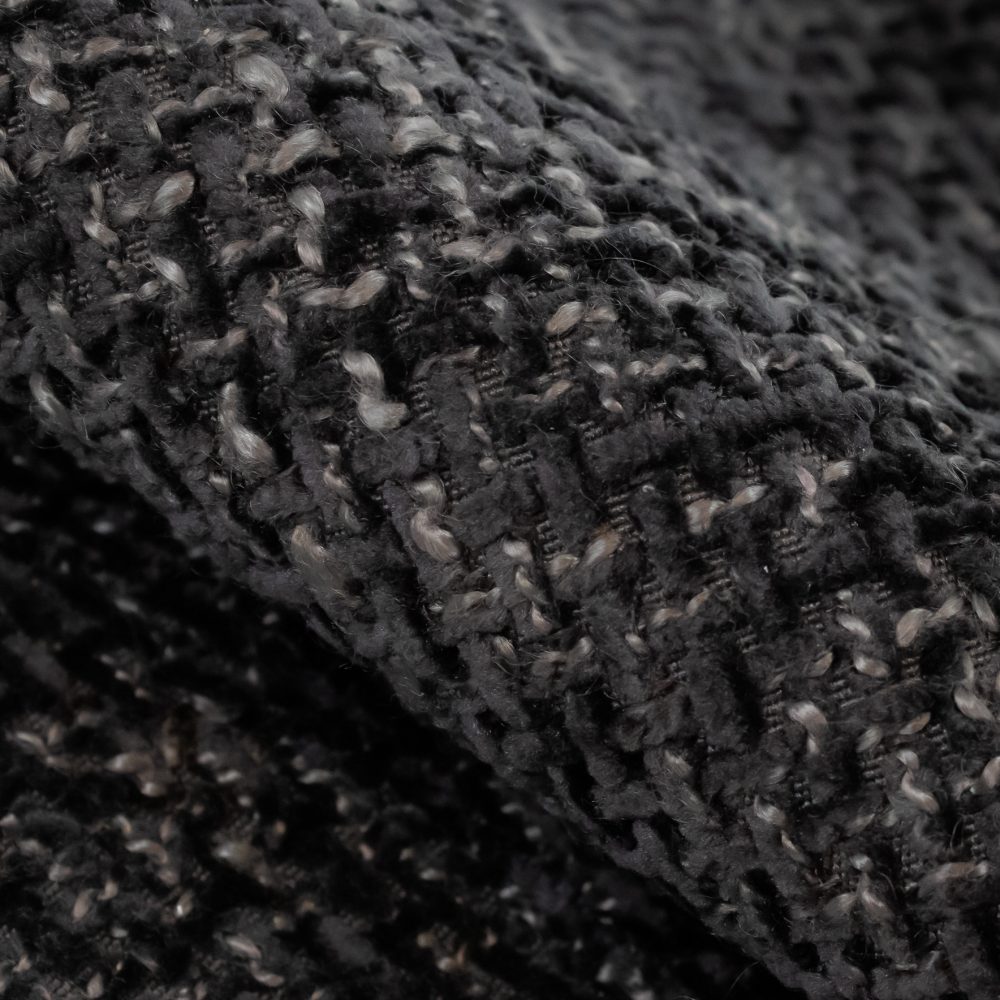 Allure Performance Textile | Black Chenille Fabric Crypton Home Performance